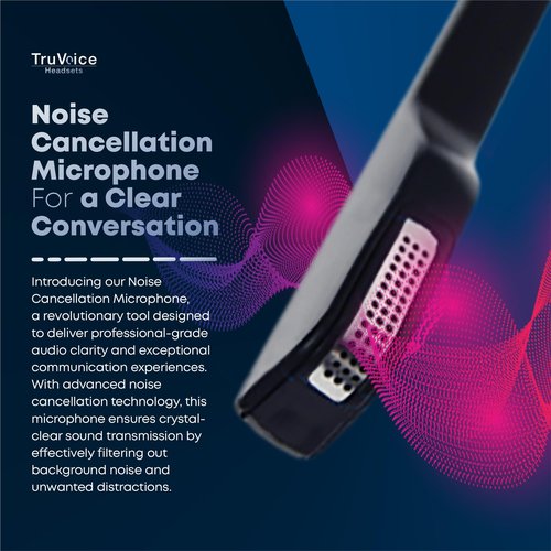TruVoice HD-500 Office and Call Center Wired QD Headset with Noise Canceling Microphone and HD Speakers - Compatible with Mitel, Nortel, Avaya, Poly, Polycom, Shoretel, Digium, ESI, Fanvil Desk Phones