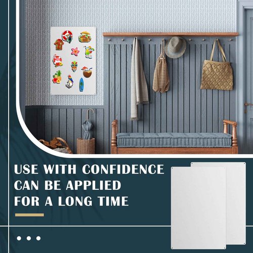 Ireer 2 Pcs 16 x24 Magnetic Board-memo Board for Home, Office, Kitchen and Classroom-Magnet Bulletin Board Display Magnetic Letters Numbers Animal, Calendar, Notes, Photos, Suitable for Wall (Gray)