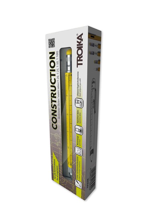 Troika Construction Ballpoint Pen, Yellow (PIP20YE)