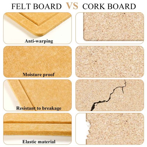 Briwooody Large Bulletin Board Felt Cork Boards for Wall Frameless Foldable Pin Board Decorative Board Self Adhesive Notice Board with 70 Push Pins for School Home Office(Camel,59'' X 47'')