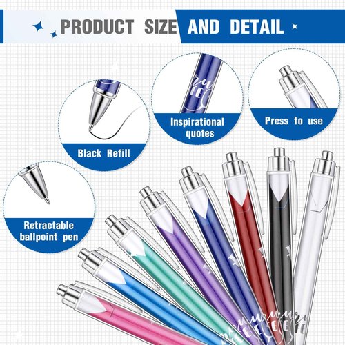 Jetec 120 Pcs Nurse Pen bulk Nurse Appreciation Gifts Nursing Ball Point Pens Retractable Nurse Week Ink Pens Funny Press Pen for Medical Assistants Students Workers Office 1.0 mm Black Ink(Stylish)