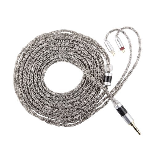HIFIXAUDIO Tripowin Zonie 2M in Ear Monitor Cable, Long IEM Earphone Cable,16-Core Silver Plated, Upgrade Wire for HiFi Wired Earbuds, Replacement Headphone Cable for Musician (2Pin)