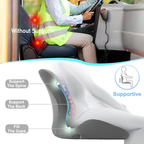 Reenly Back and Seat Cushion, Hemorrhoid Pillows for Sitting,Donut Pillow for Tailbone Pain,Cushion Lab Seat Cushion,Office Chair Cushions for Back and Butt Support