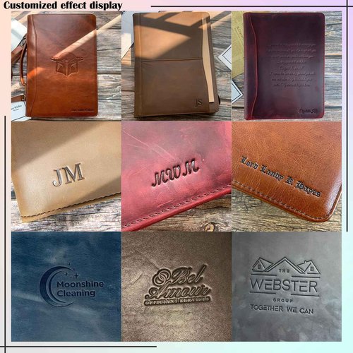 GZRHKJ A5 Genuine Leather Portfolio, 6 Ring Binder Notebook Portfolio, Refillable Planner with Binder Pockets (Standard,Dark Khaki)
