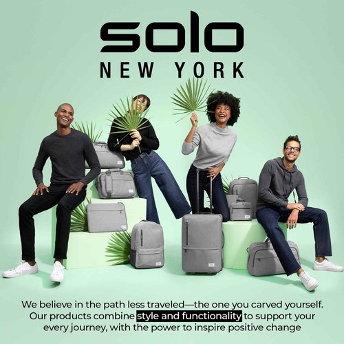 Solo New York Urban Carrying Case (Briefcase) for 15.6" Notebook - Gray, Black, 12.5" x 17" x 5" (UBN310-10)