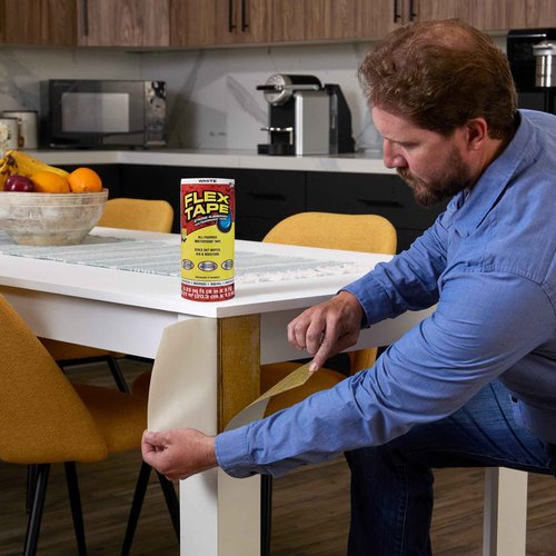 Flex Tape, MAX, Original Thick Flexible Rubberized Waterproof Tape - Seal and Patch Leaks, Works Underwater, Indoor Outdoor - Home RV Roof and Pool Repairs, White, 8 in x 25 ft, Pack of 1