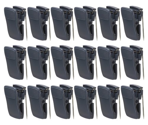 Cubicle Clips, Cubicle Accessories, Office Clips Holds Notes, Memos, Messages, Photos - Black - 24-Pack
