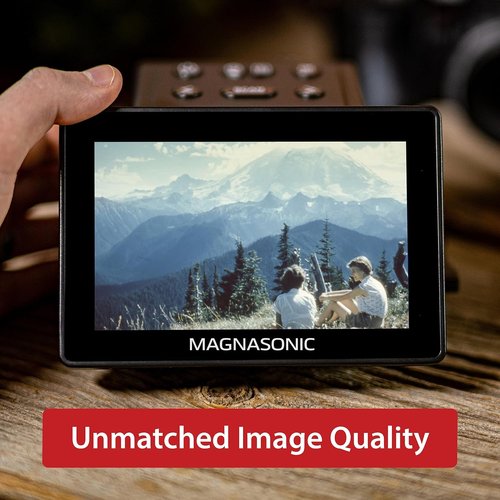 Magnasonic 25MP Film Scanner - Large 5" Display & HDMI | Converts 35mm, 126, 110, Super 8 Films to Digital Photos