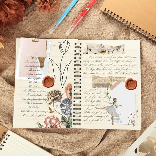 MIVIDE 24 Pack A5 Bulk Spiral Notebooks with Kraft Cover, 8.3 x 5.8 Inch 60 Pages Hardcover Spiral Lined Notebook Journal, Lined Travel Bulk Writing Paper Notebook for School Business Office Supplies