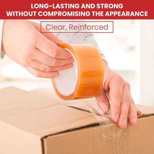 GGR Supplies T.R.U. Cello Eco-Friendly Biodegradable Cellophane Clear Stationery/Light Duty Packaging Cellulose Sealing Tape: 2 in. (W) x 72 yds. (L) - 3 in. core (Pack of 10)