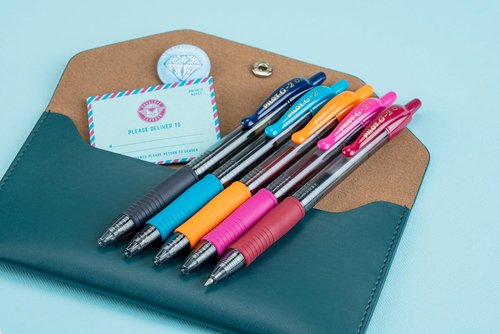 Pilot G2 Gel Pens - Premium Fine Point 0.7 mm Assorted Colors - Set of 10
