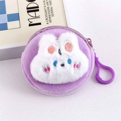 6Pcs Kawaii Backpack Set for Girls, Cute Pink Lightweight Daypack Kids Bookbag Large Capacity Laptop Bag, 17in Gradient Double Shoulder Backpack with Portable Lunch Bag(Purple)