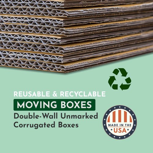BOX USA Boxes Fast Small Business Packaging, Shipping Box 18'L x 18'W x 18'H, 10 Bulk | Cardboard, Gift, Storage, Large, Double Wall Corrugated Boxes 18x18x18