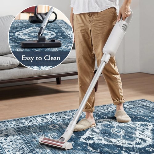 Anidaroel 5x7 Chair Mat for Hardwood Floor, Desk Mat for Chair, Office Floor Mat, Anti-Slip Rolling Chair Mat for Hardwood, Low Pile Carpet Protector Floor Mat, Blue
