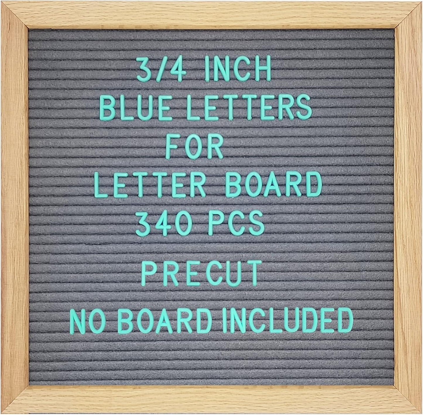 Skiennix Felt Letter Board Letters Set - 340 Pre-Cut 3/4 Inch Blue Letters with Canvas Bag