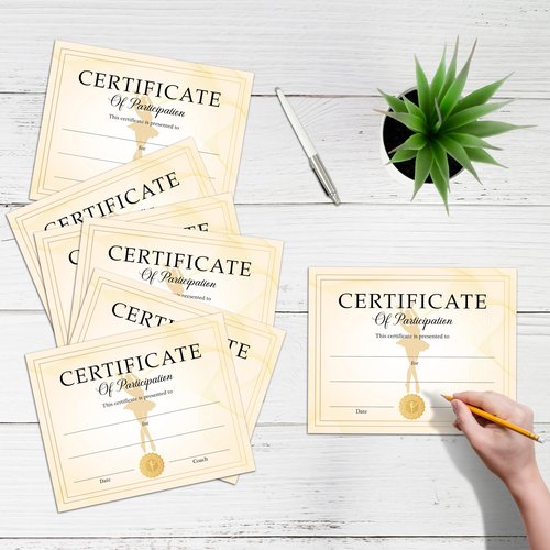 Dance Participation Certificate, 25 Pcs Dance Award Certificates, Ballet Team Competition Awards Gifts for Students, School Graduation Gifts Decorations Supplies -A17
