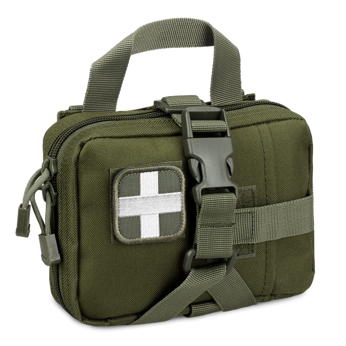 LIVANS Tactical IFAK Pouch, Rip Away Molle First Aid Bag Tear-Away Medical Pouch Emergency EMT Bag for Travel Outdoor Hiking(Pouch Only, First Aid Kits NOT Included)