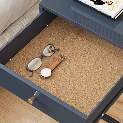 Yenhome 35.8"X118" Cork Board Bulletin Board for Office Decorative Self Adhesive Shelf Liner Large Cork Sheet Roll Renter Friendly Removable Thin Brown Natural Cork Contact Paper Peel and Stick