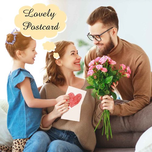 Geosar 500 Sheet Linen Cardstock Invitation Cardstock Heavyweight Printer Paper 92lb 250gsm Index Cards for Printer Cover Postcards Blank Flash Note Greeting (White)