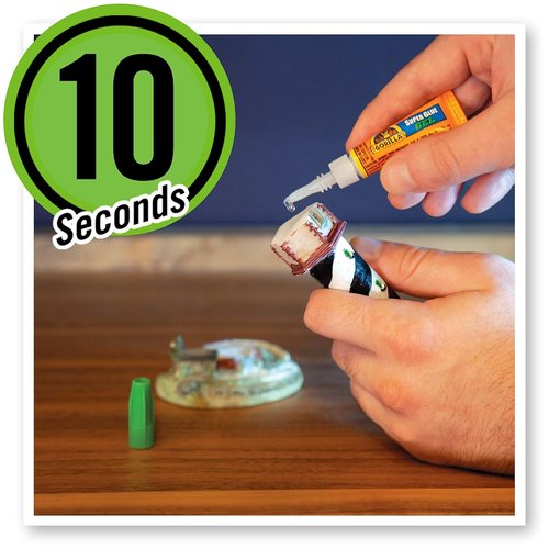Gorilla Super Glue Gel - Clear All-Purpose Fast-Setting Adhesive | Four 3g Tubes (Pack of 2)