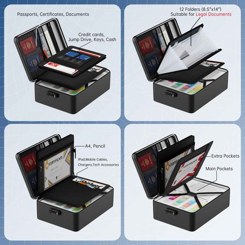 ELOBOON Fireproof Comic Book Storage & Fireproof Document Box
