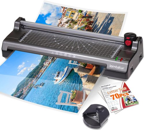 Skiennix 7-in-1 Thermal Laminator Machine - 11x17 with 70 Letter Size Sheets | Hot & Cold Lamination for A3/A4