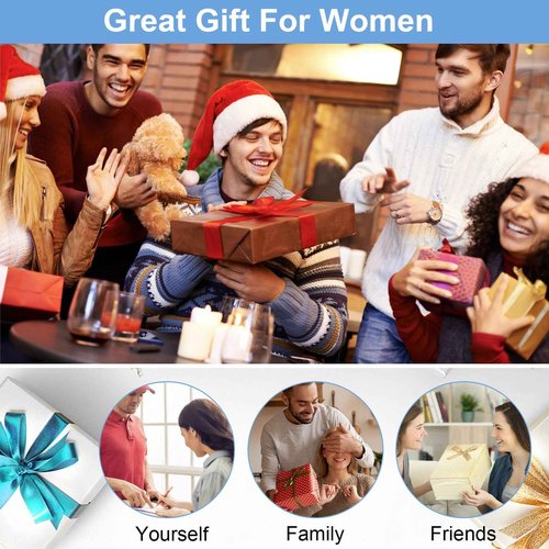 Laptop Tote Bag for Women, 15.6 inch Professional Computer bags for Laptops with Padded Compartment, PU Leather Briefcase Waterproof Business Teacher Office Travel Bag, Christmas Birthday Gift
