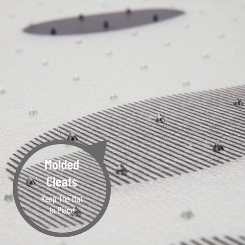 Mind Reader Office Chair Mat for Carpet, Under Desk Protector, Polycarbonate, 35.25" L x 47.25" W x 0.0625" H, Clear with Black Art