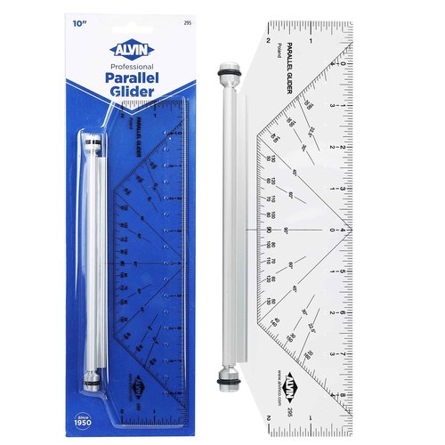Alvin, Professional Parallel Gilders, Premium Rolling Ruler, Drafting and Architecture Tool for Students, Hobbyists, and Professionals - 10 Inches