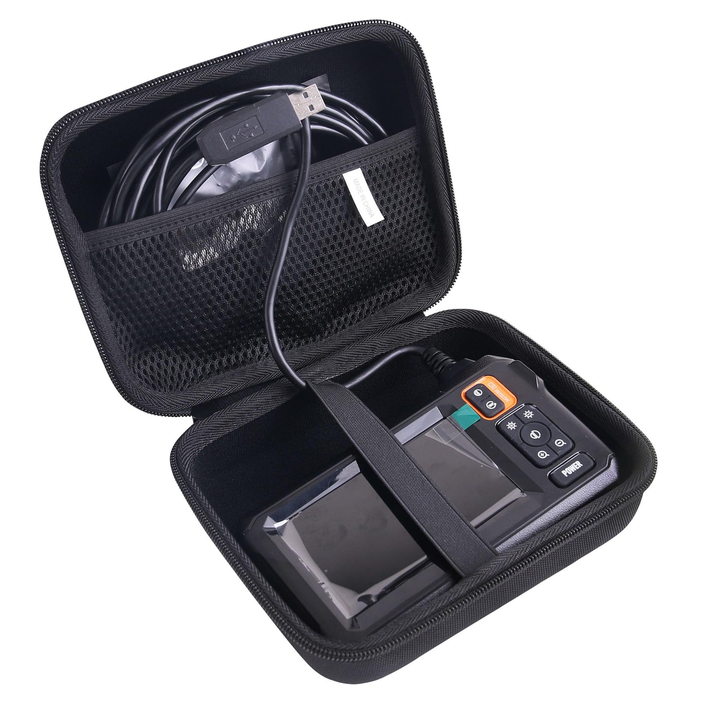 JINMEI Hard EVA Carrying Case Compatible with MugEasy/Daxiongmao/DEPSTECH Borescope Inspection Camera,Lens Industrial Endoscope storage case (5M-10M line can also be accommodated)