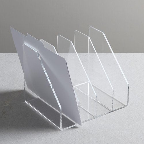 Gartner Studios Acrylic Collator, Clear, Desk Organizer, 10” x 8” x 8”
