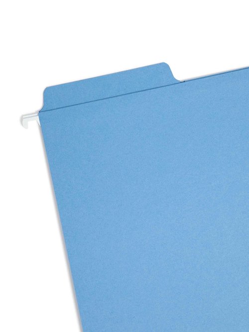 Smead FasTab Hanging File Folder Letter Size, Blue 20 per Box and Red 20 per Box