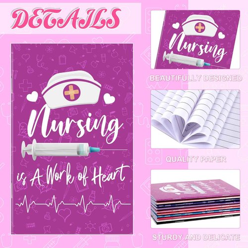 Sabary 100 Pcs Nurse Notebooks Bulk 2025 CNA Week Appreciation Gifts Mini Pocket Notepads Bulk for Medical Students Retirement Graduation Accessories Classroom Office Supplies