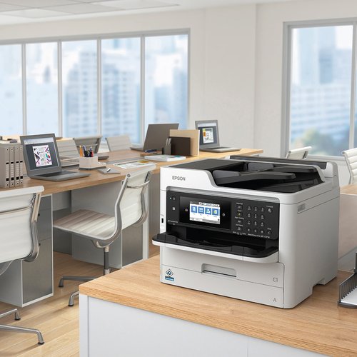 Epson Workforce Pro WF-C5710 Network Multifunction Color Printer, Standard Capacity, Silver
