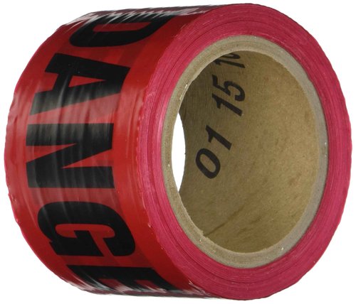 IRWIN Tools Strait-LINE 66202 Barrier Tape Roll, Danger - DO NOT Enter, 3-inch by 300-foot (66202), Black (Pack of 6)