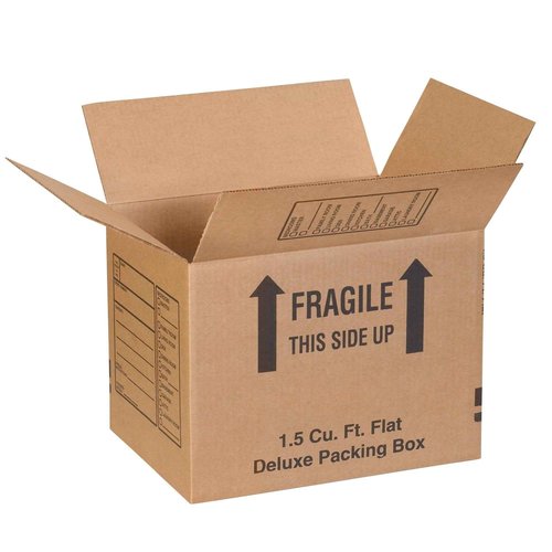 Partners Brand P161212DPB Deluxe Packing Boxes, 16"L x 12"W x 12"H, Kraft (Pack of 25)