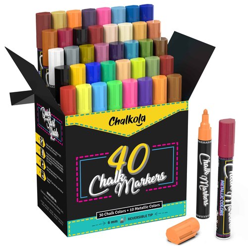 Art Bundle - 55 Markers in Neon, Classic & Metallic Colors