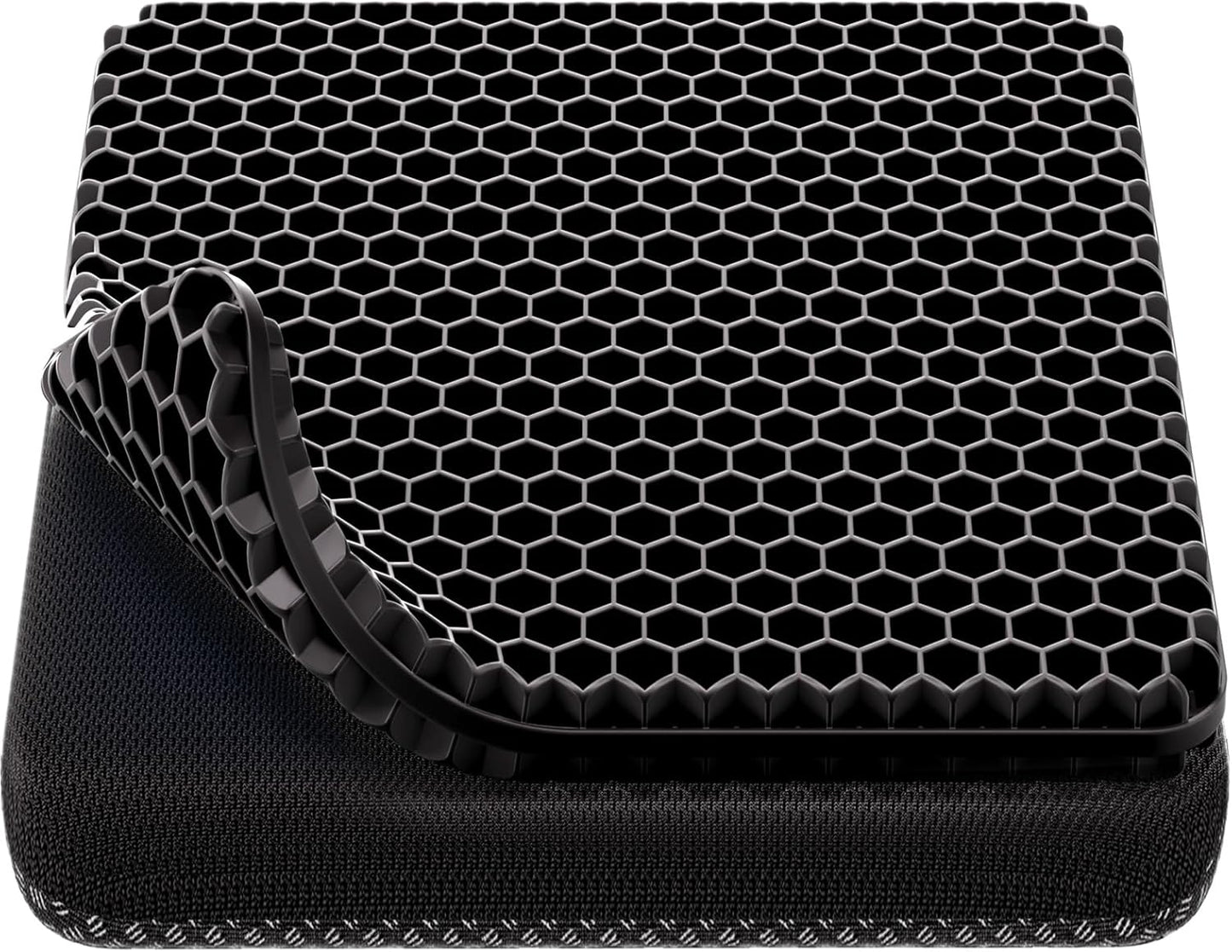 Skiennix Gel Seat Cushion - Cooling Honeycomb Design for Pressure Relief | Non-Slip Cover, Ideal for Office & Home