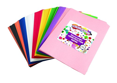 Colorations Construction Paper - Smart Pack of 600 Assorted Colors for Kids' Crafts & Classroom Use