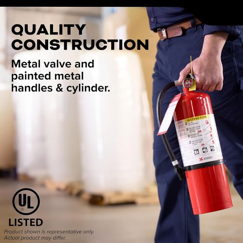 Kidde Fire Extinguisher - Commercial-Grade Safety for Offices & Schools | Rechargeable 2A10BC