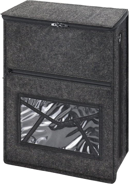 Mail Slot Catcher Bag by [Brand Name] - High Capacity Grey Felt Cover | Space-Saving & Self-Adhesive Home Accessory