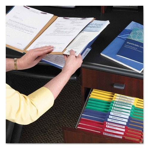 Smead Pressboard Classification File Folder with SafeSHIELD Fasteners, 2 Pocket Dividers, 2" Expansion, Legal Size, Red, 10 per Box (19079)