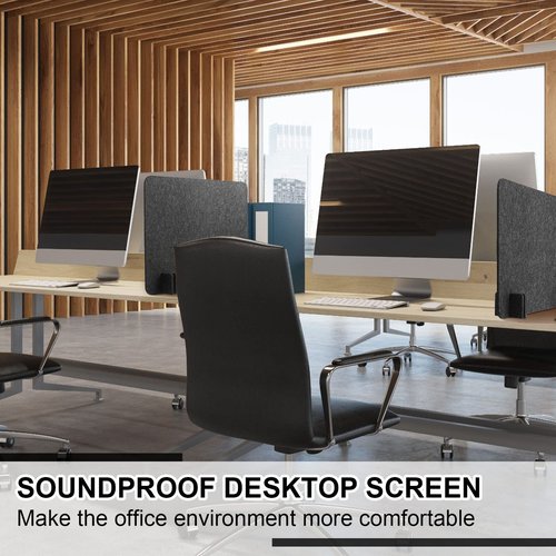 10 Pcs Acoustic Desk Divider Desk Partition16 x 24 Inch Table Freestanding Up Privacy Panel Visual Distraction and Noise Reducing Cubicle for Office Furniture Partitions for Classroom(Silver Gray)