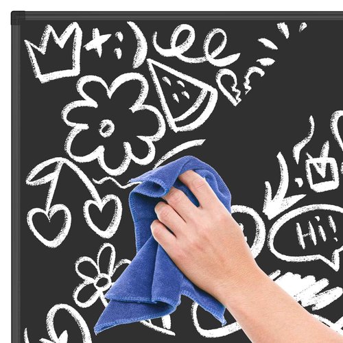 Lockways Magnetic Chalkboard 48 x 36 Inches, Aluminum Frame Large Blackboard, Hanging Chalk Board Wall Decor for Restaurant Menu, School, Office and Home