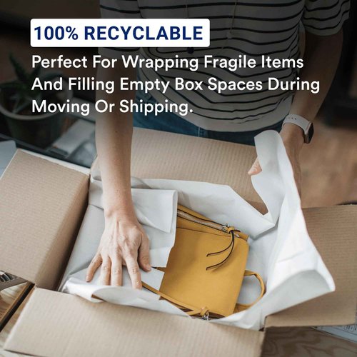 BOX USA Newsprint Packing Paper Sheets 720 Sheets (20 lbs.) Pre-Cut 27" x 17" Large Packing Paper Sheets for Moving, Shipping & Storage, Perfect Moving Supplies