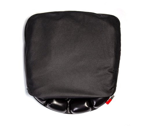 Airhawk Ergonomic Office/Chair Seat Cushions with Leather Cover for Desk, Stadium Seats, Construction, Airlines, Car & Truck Driver Use, Pressure Relief, Posture Support
