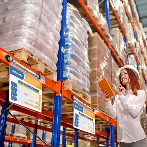 5 Pack 3 Ring Binder Mechanism 1.5 Inch Hanging Binder Rings for 8.5 x 11 Inch Sheets, Magnetic D Rings