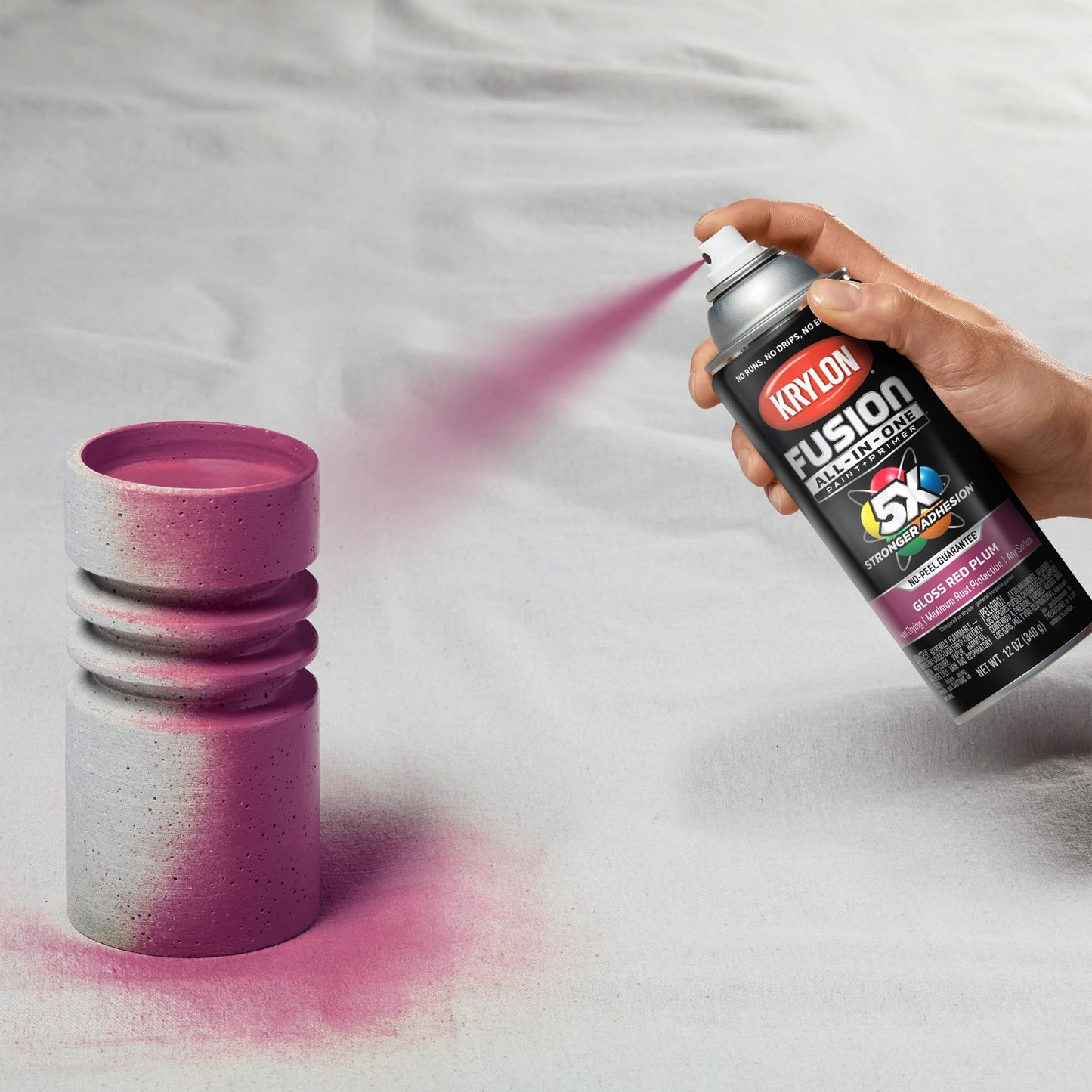 Krylon Fusion All-In-One 12 Oz. Gloss Spray Paint, Red Plum - 1 Each