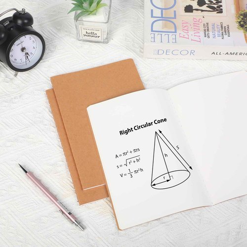 72 Pack Blank Kraft Notebooks, 8.3x5.5 Inches A5 Small Journals Bulk Blank Notebooks 80 Gsm Unlined with 60 Pages A5 Subject Notebooks Traveler Journal Set for Adult Students Back to School Supplies