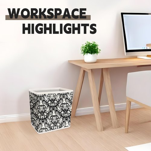 4.5 Gallon Bamboo Basket, Cute Toilet Paper Storage, Decorative Magazine Basket, Holder, Organizer, for Pantry, Office, Bedroom, Bathroom, Dorm, Living Room, Cabinet, Kitchen